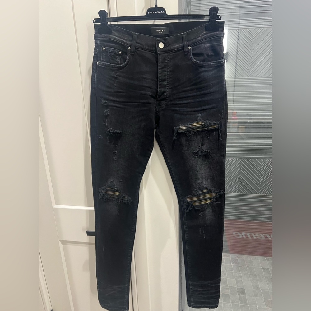Amiri Leather Camo MX1
